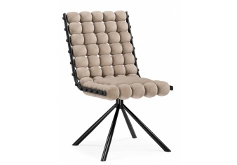Стул на металлокаркасе Ball 1 бежевого цвета