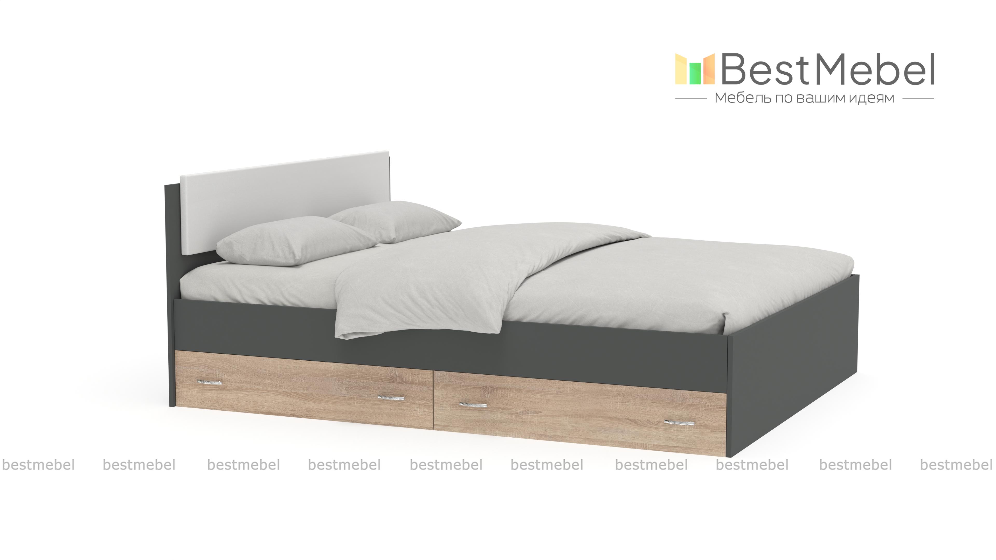 Кровать двуспальная Виктория Эко BMS - Фото