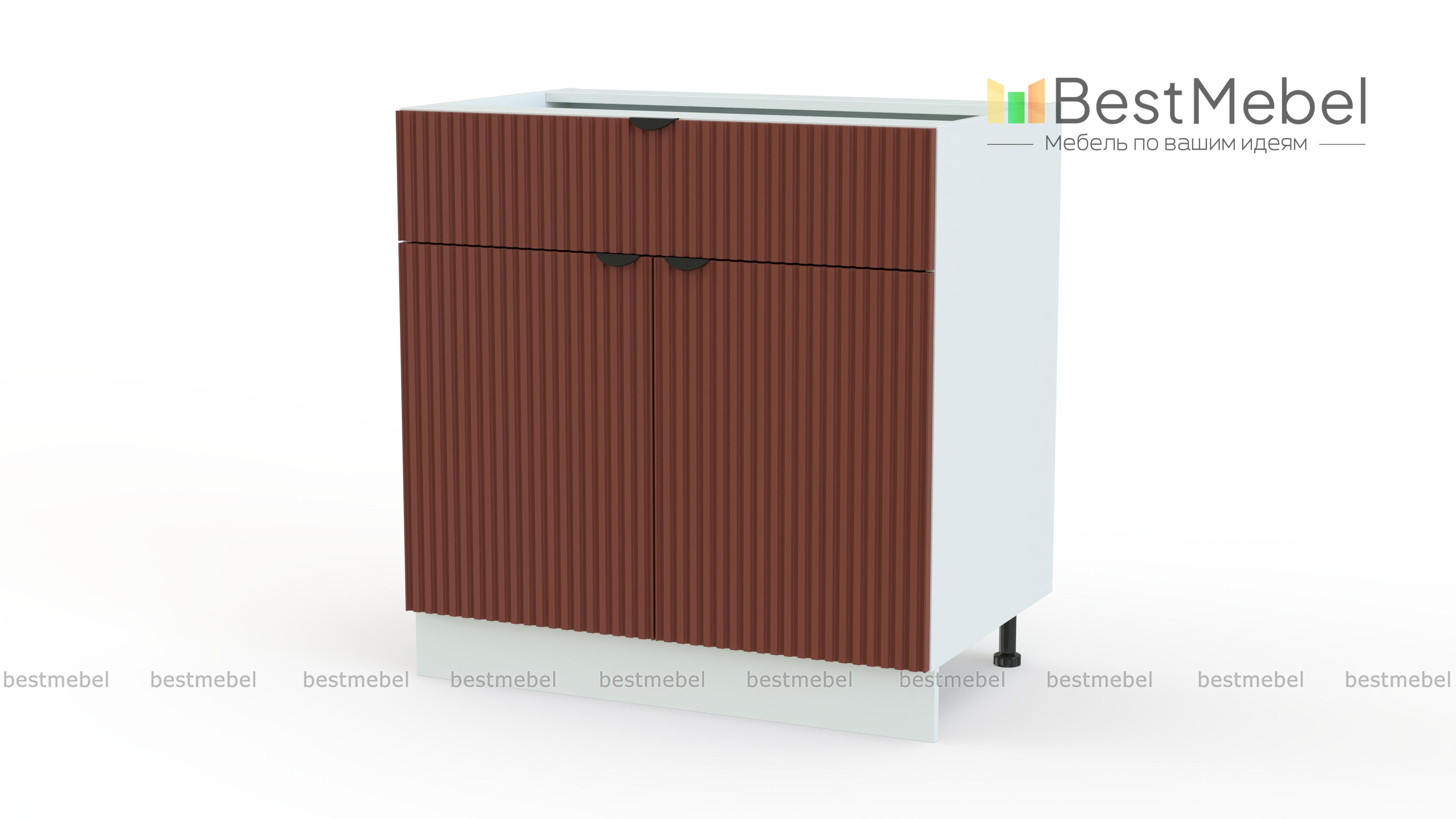 Шкаф нижний с 2-мя дверцами и ящиком Альберт BMS - Фото