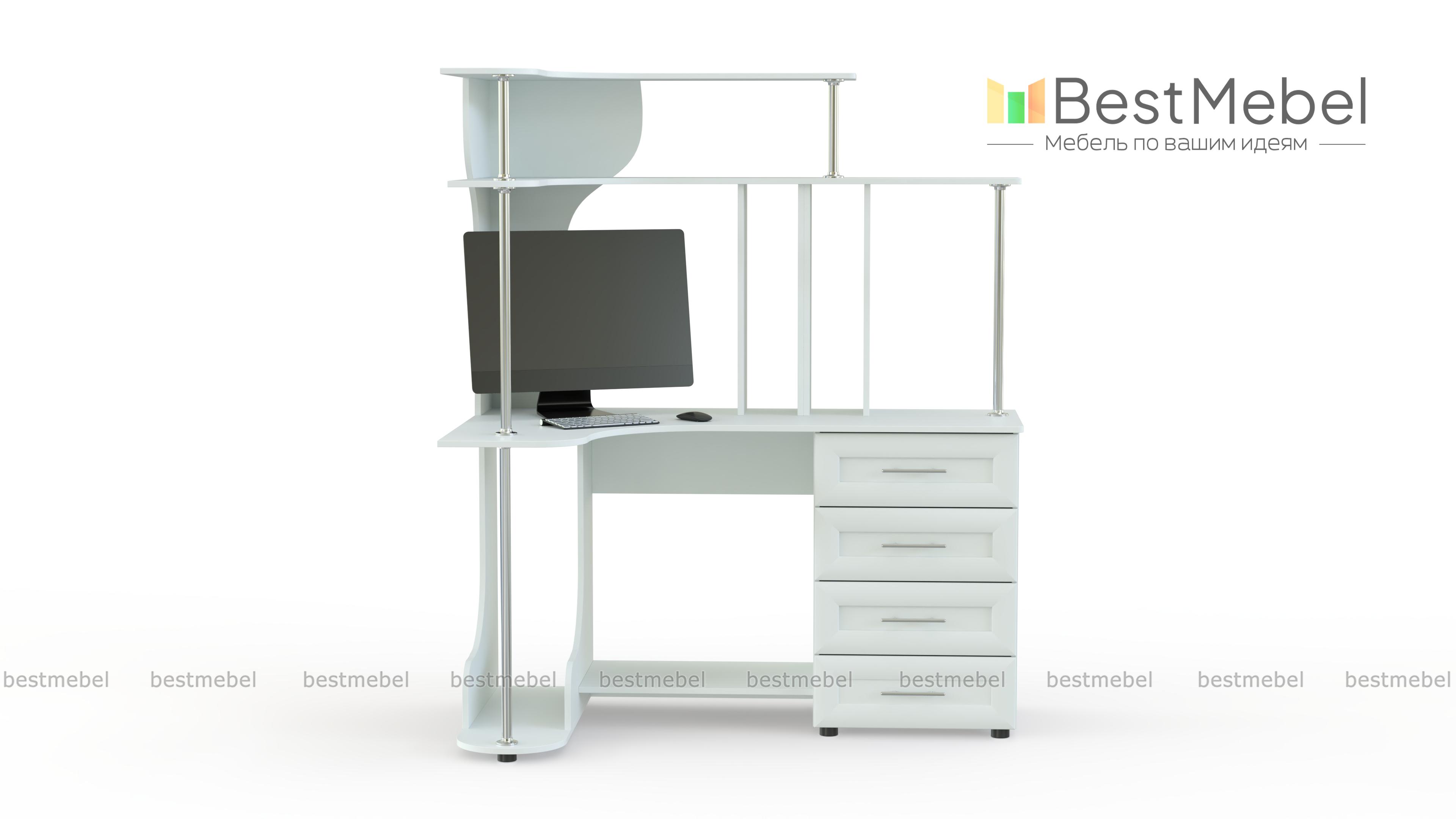 Компьютерный угловой стол Вулкан BMS - Фото