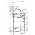 Чертеж Тумба Роланд 12 BMS