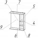 Схема сборки Зеркало в ванную Антол 5 BMS