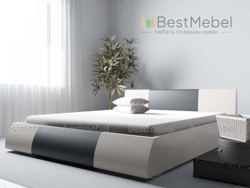 Двуспальная кровать с антресолью