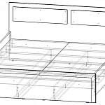 Чертеж Кровать Камелия СБ-2114 BMS