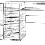 Схема сборки Стол письменный Next 06.11 BMS