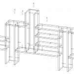 Схема сборки Полка навесная Йорк 1 BMS