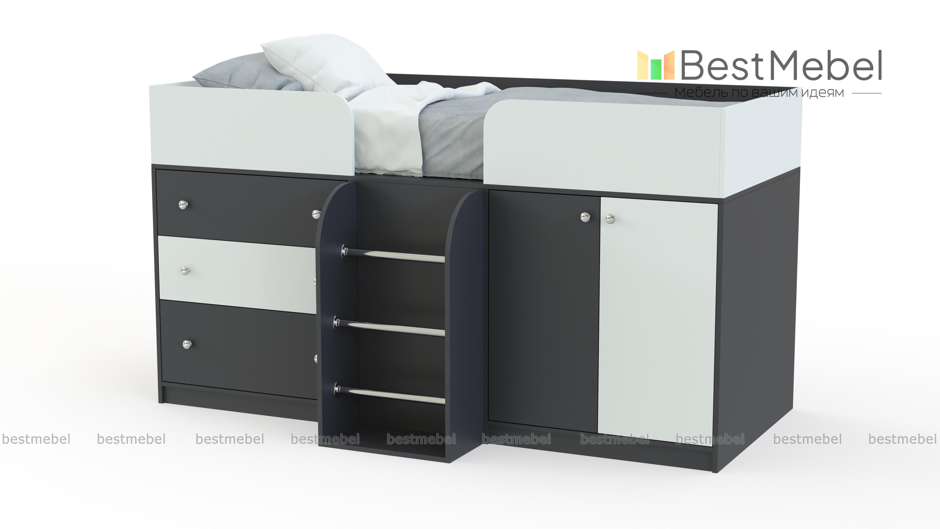 Кровать-чердак  Астра-5 BMS - Фото