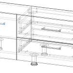 Чертеж Тумба под ТВ Модерно 5.1 BMS