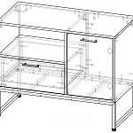 Схема сборки Тумба под ТВ Аляска 2 BMS