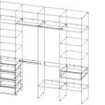 Стеллаж для одежды Мирта 18 BMS