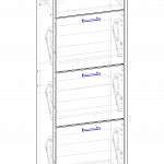 Чертеж Тумба для обуви ТТМ 140 BMS