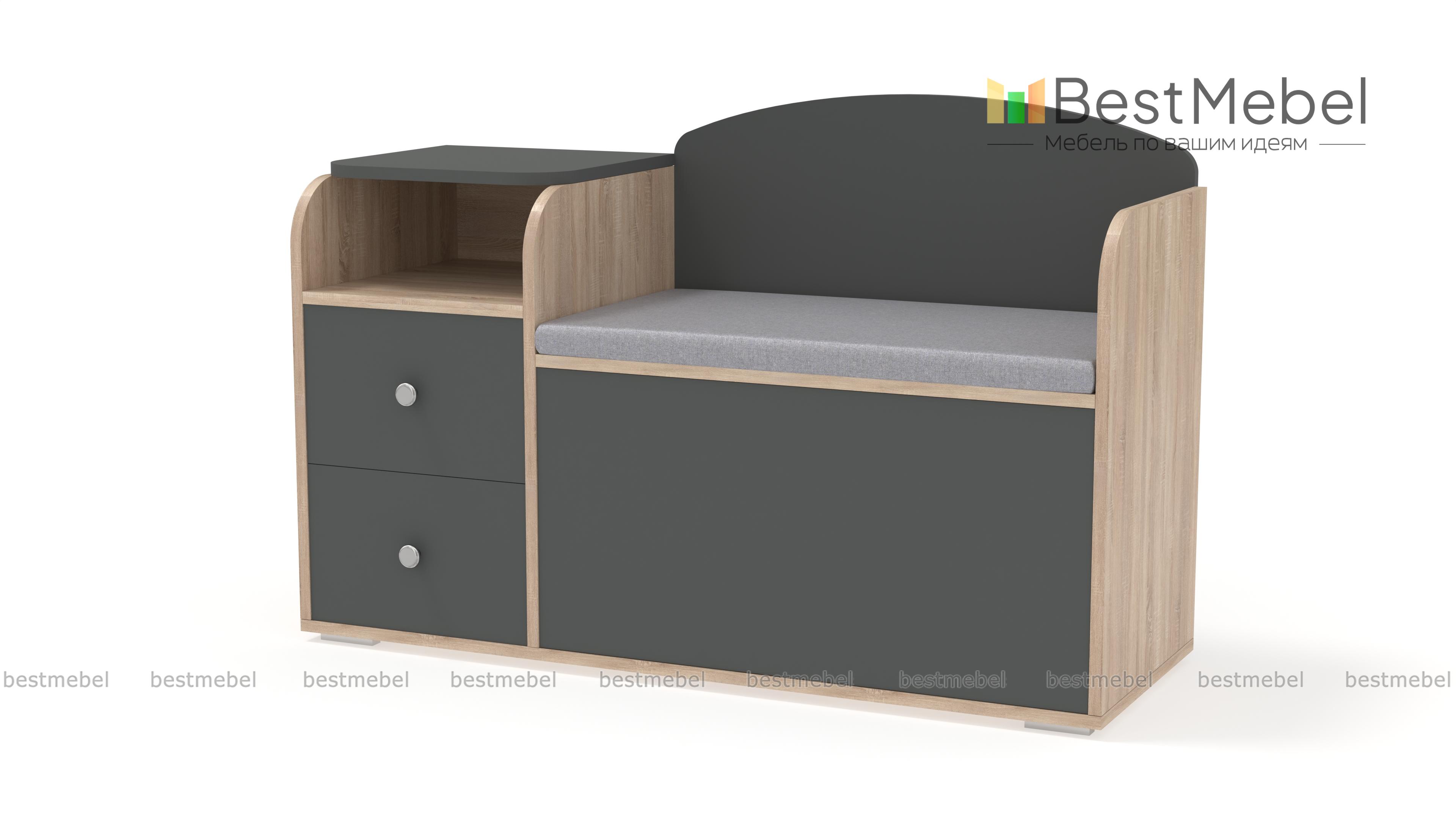 Обувница с сиденьем Домовой-2-40 BMS - Фото