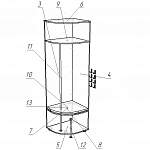 Чертеж Вешалка угловая Геркулес 8 BMS