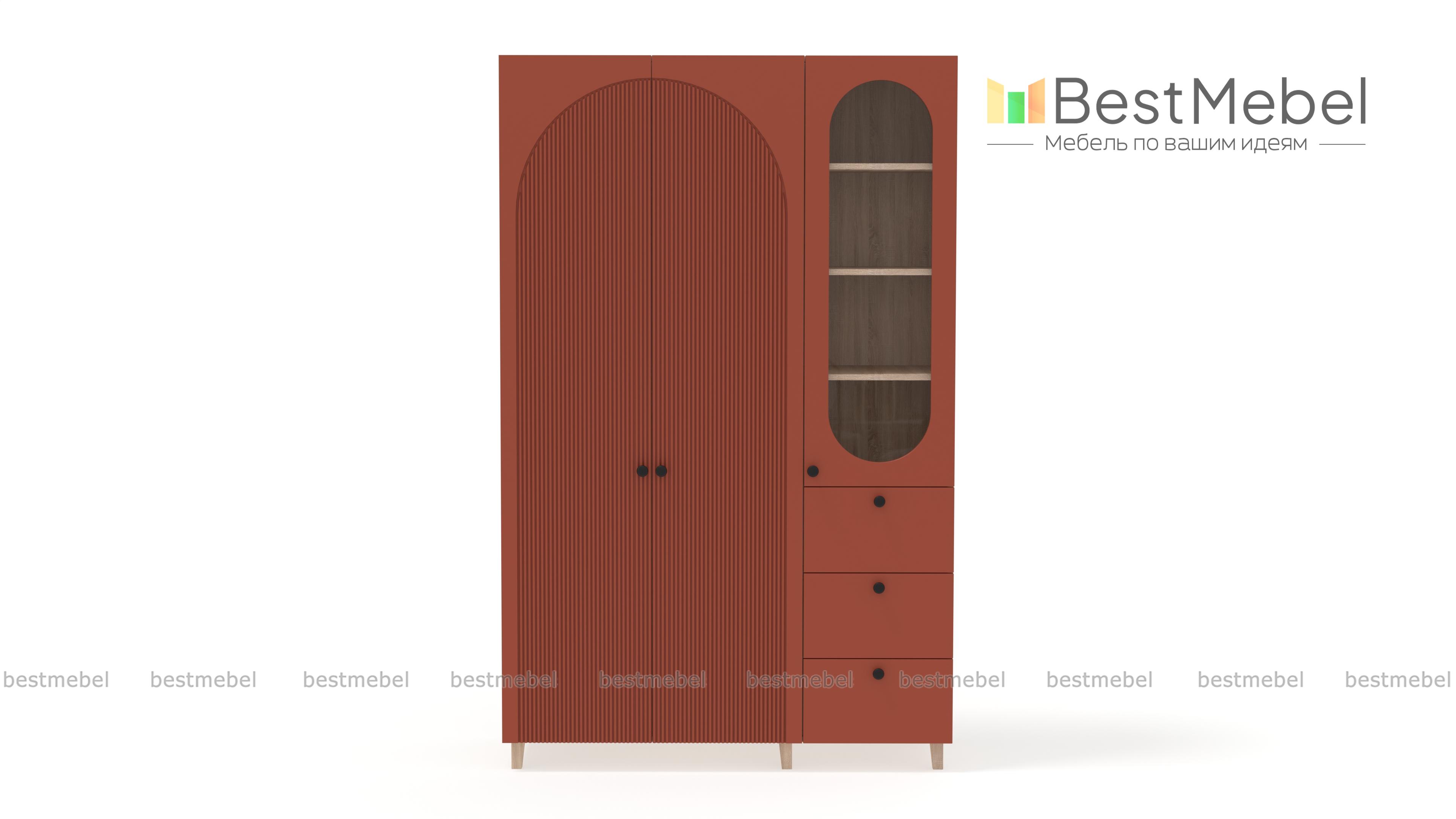 Шкаф распашной Вивьен 23 BMS - Фото