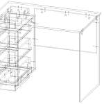 Стол с ящиками Квинта 7 BMS