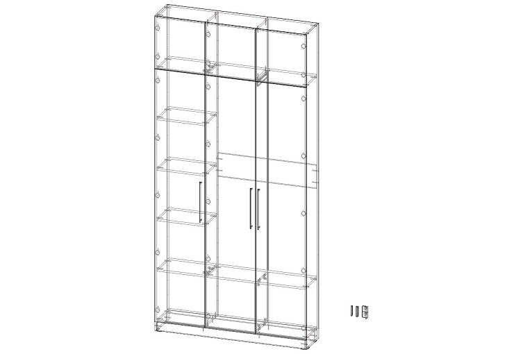 Распашной шкаф Вилета 6