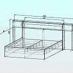 Чертеж Кровать Бася BMS