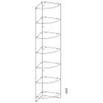 Угловой элемент к шкафу (400х2000х400)